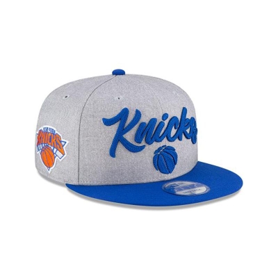 Sapca New Era New York Knicks NBA Official NBA Draft 9FIFTY Snapback - Gri